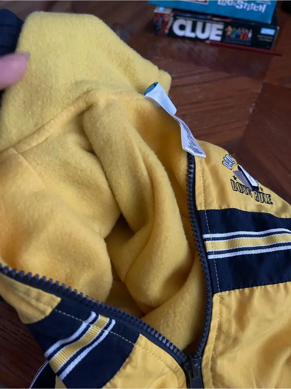 Al & Ray Baby Jacket, Pant 12 Months,  Yellow & Navy Hooded Two-Piece Baby Track